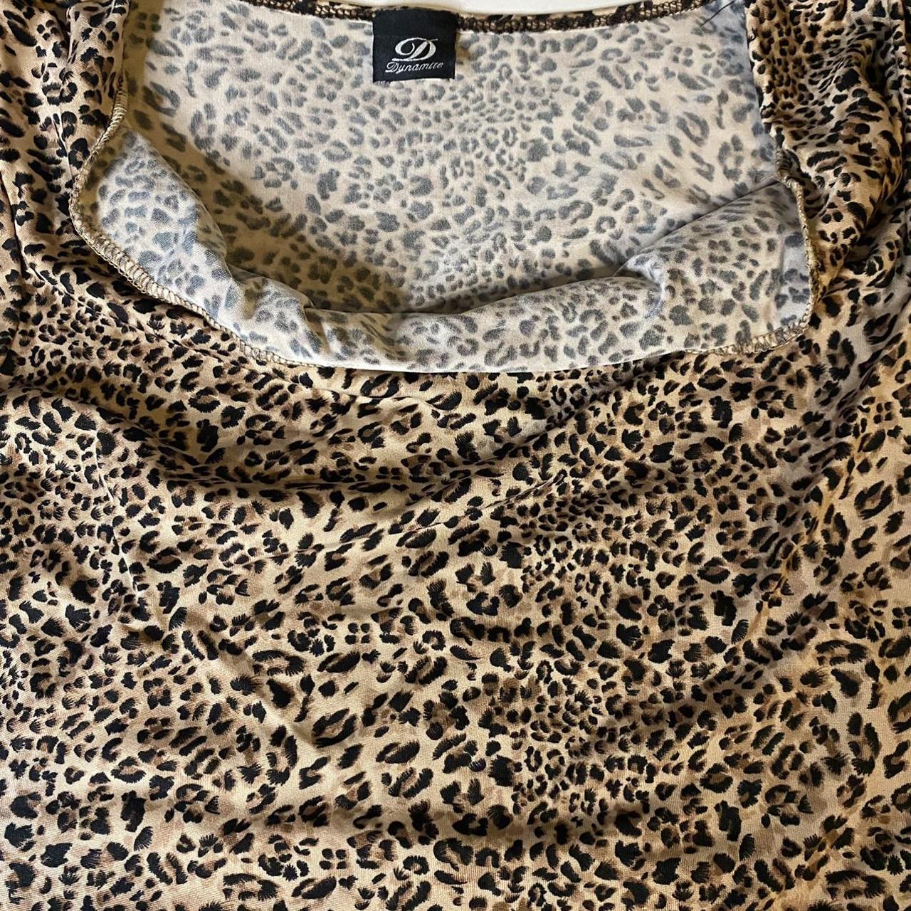 Cheeta Print 🐆 top Y2K asymmetrical top Amazing... - Depop