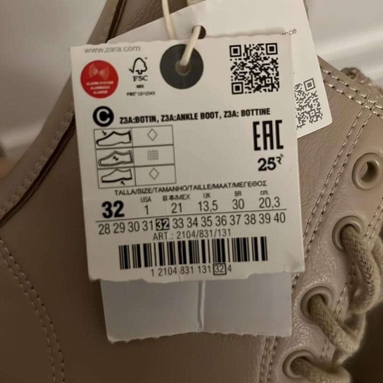 Zara Cream Boots Depop