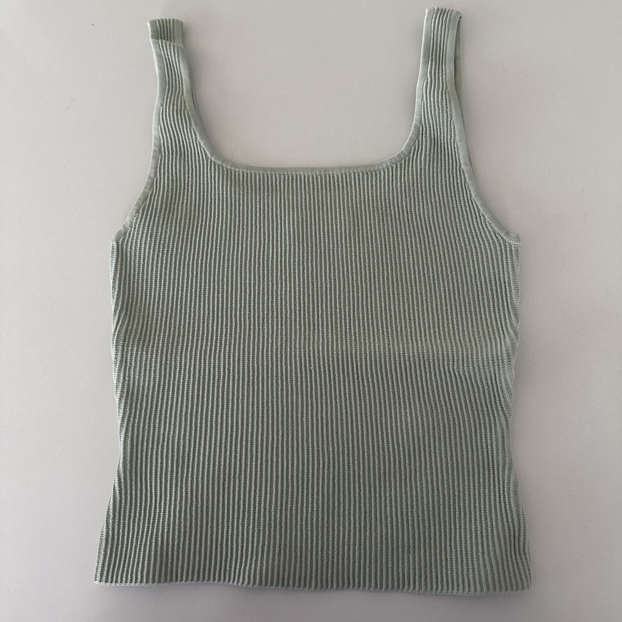 Aritzia Women's Green Vest Depop
