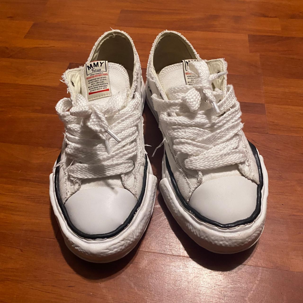 White Maison Mihara Worn them a couple of times/no... - Depop