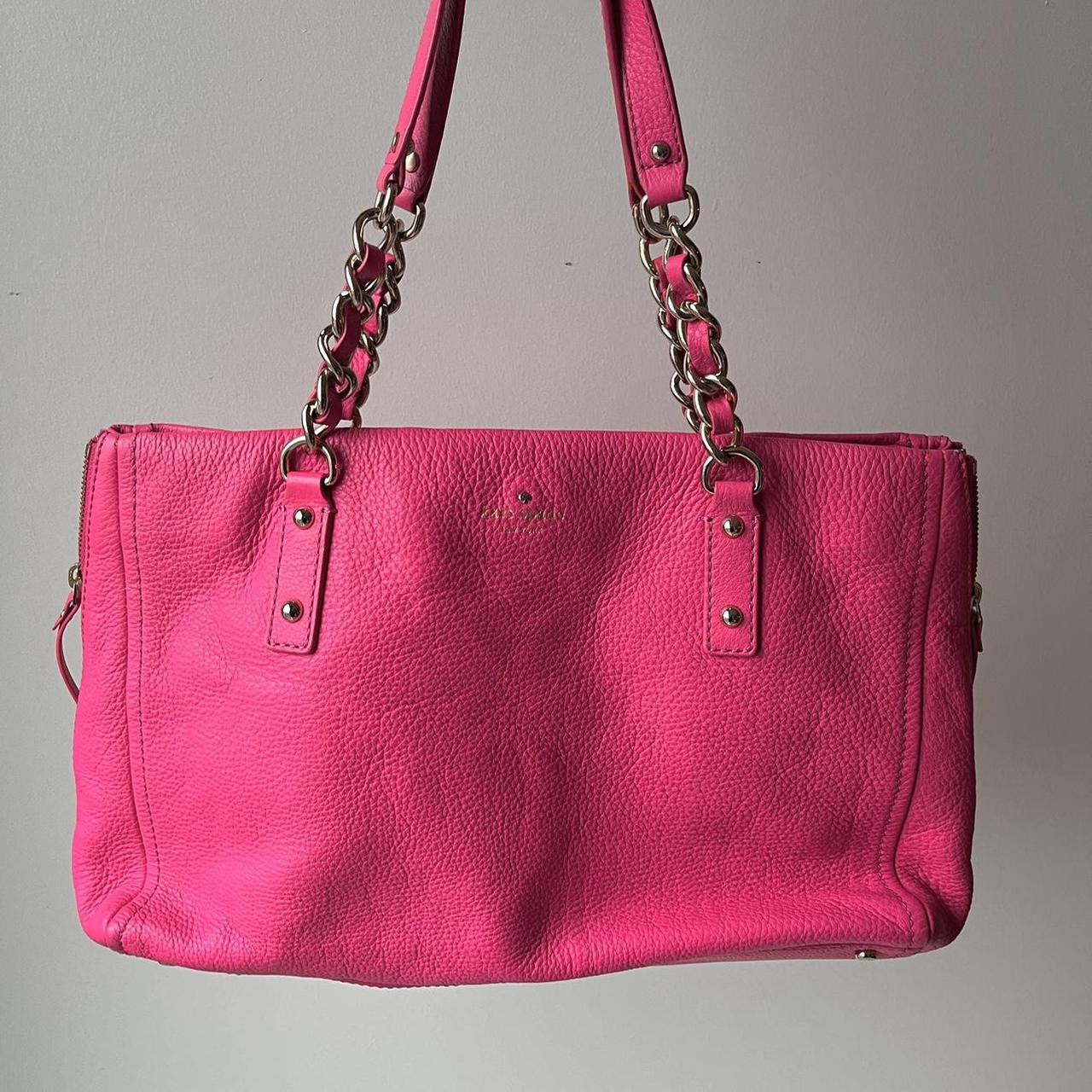 Kate Spade - Light Pink Leather Bowler Bag – Current Boutique