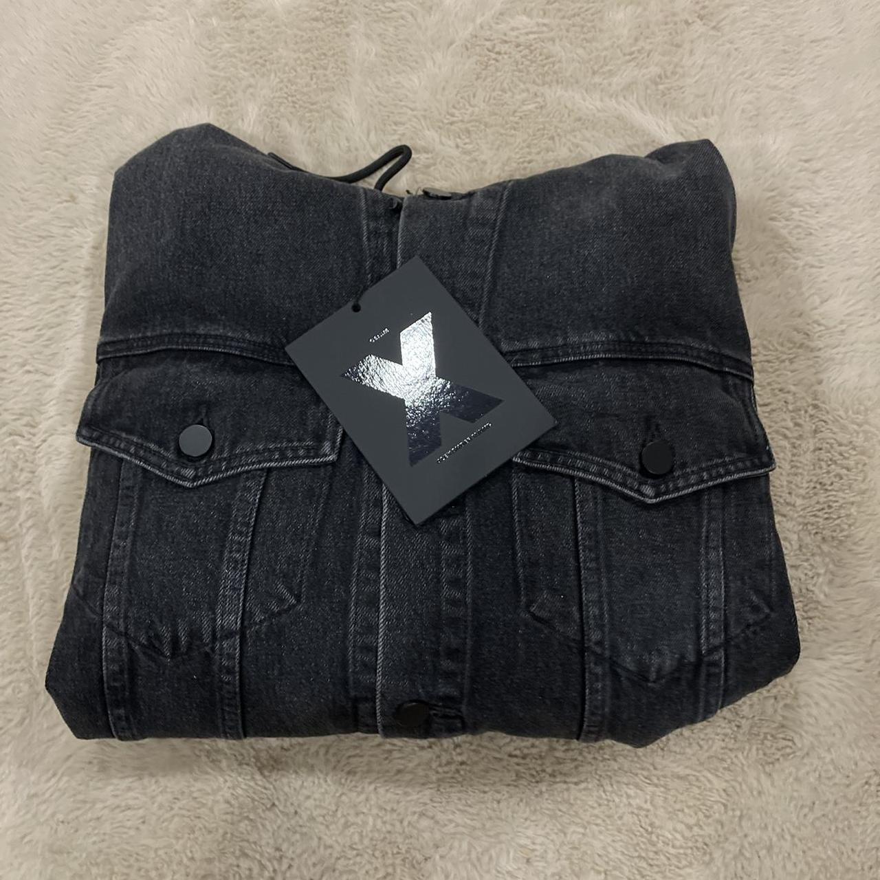 Alexander Wang Oversized Hooded Denim Jacket outlet