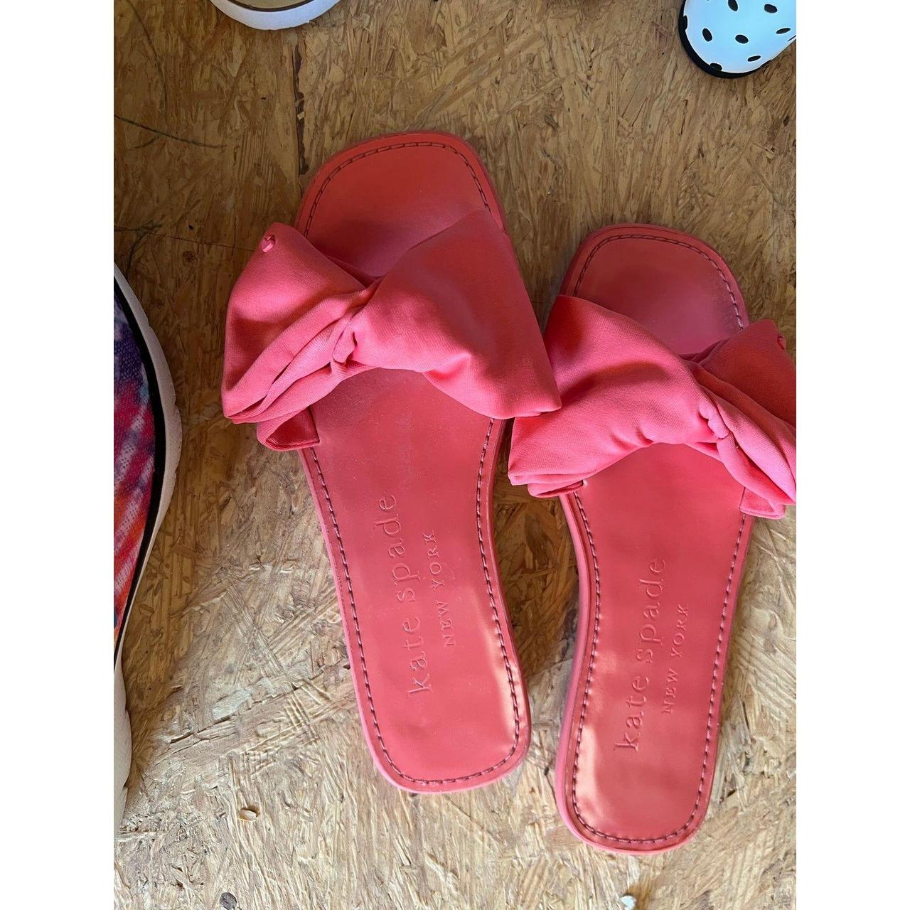 Kate Spade Bikini Bow Slide Sandals Pink Size Depop