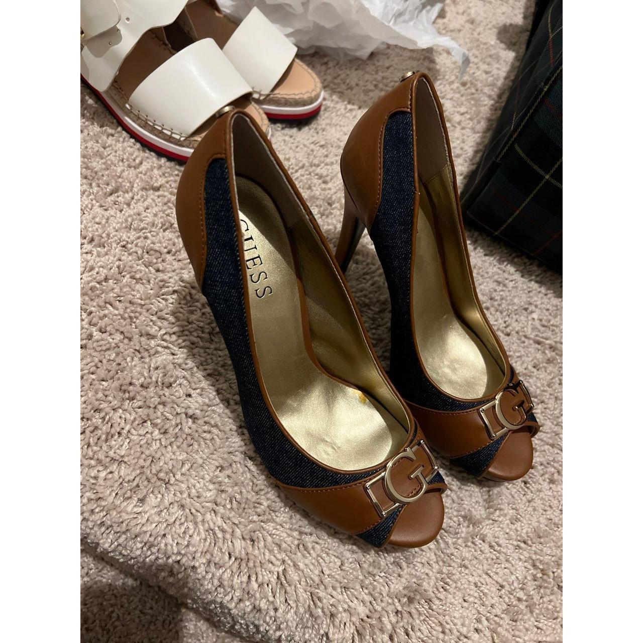 Guess on sale denim heels