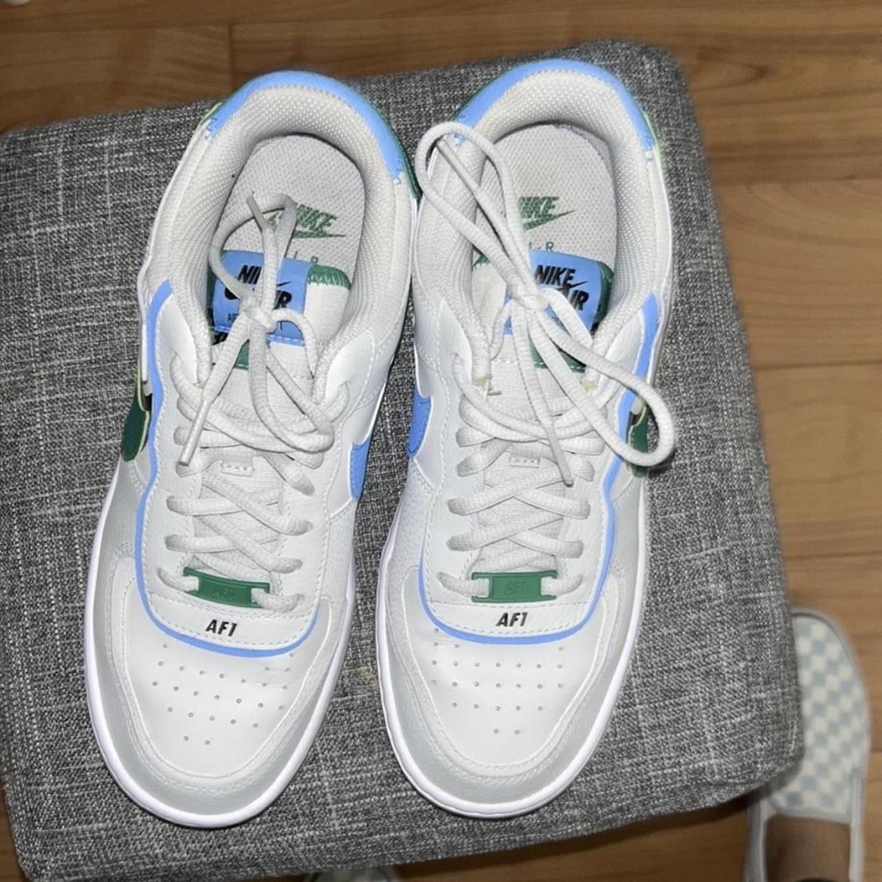 nike air green and blue