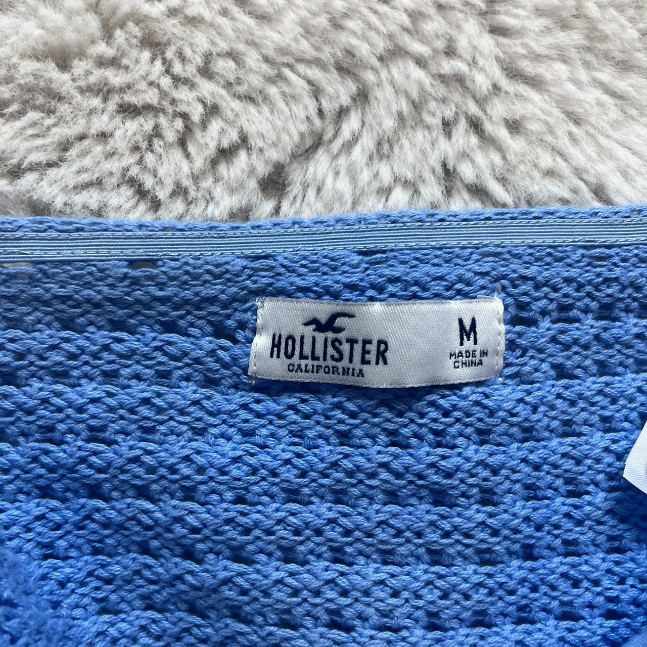 synthetic crochet halter top from hollister! would... Depop