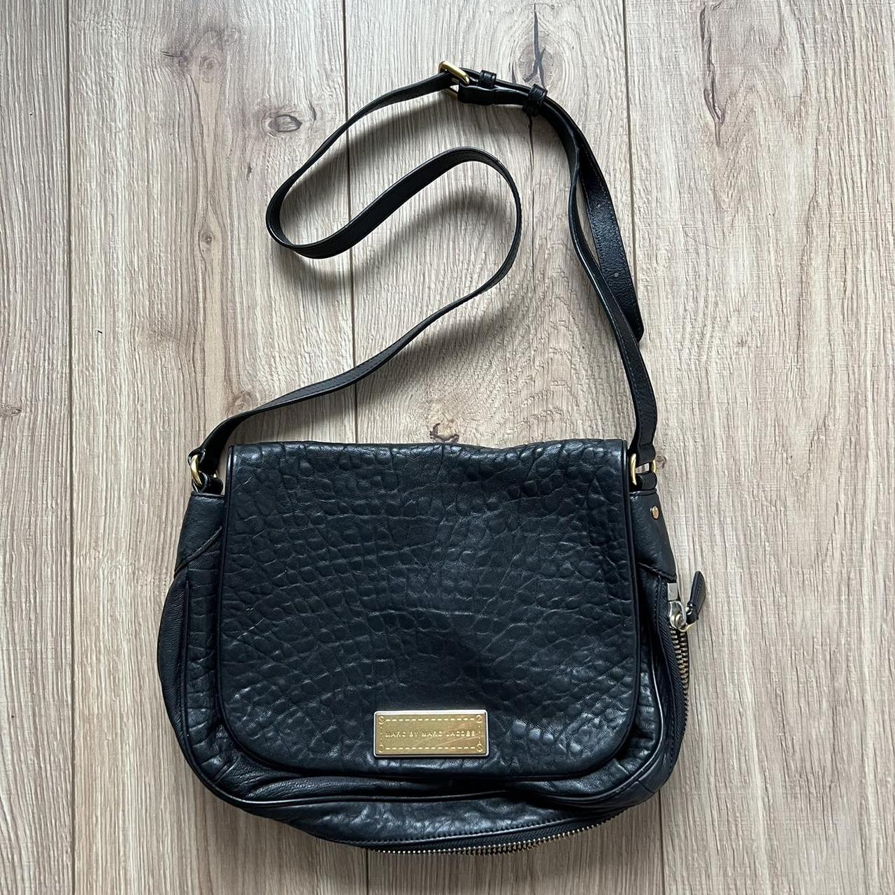 MARC by MARC Jacobs Black Multi Exterior Pockets Leather Purse Handbag |  eBay