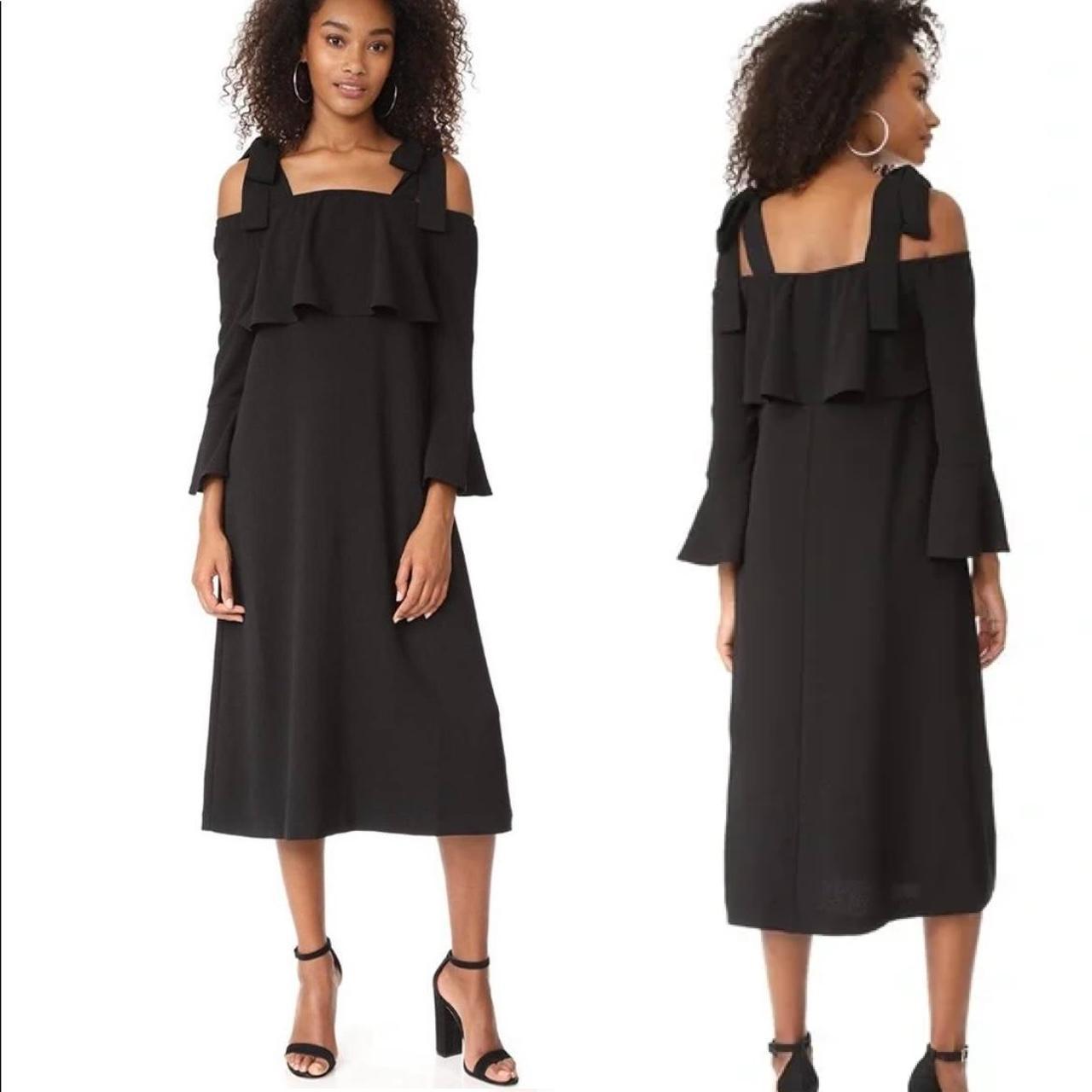 Ganni Black Clark hotsell Maxi Dress