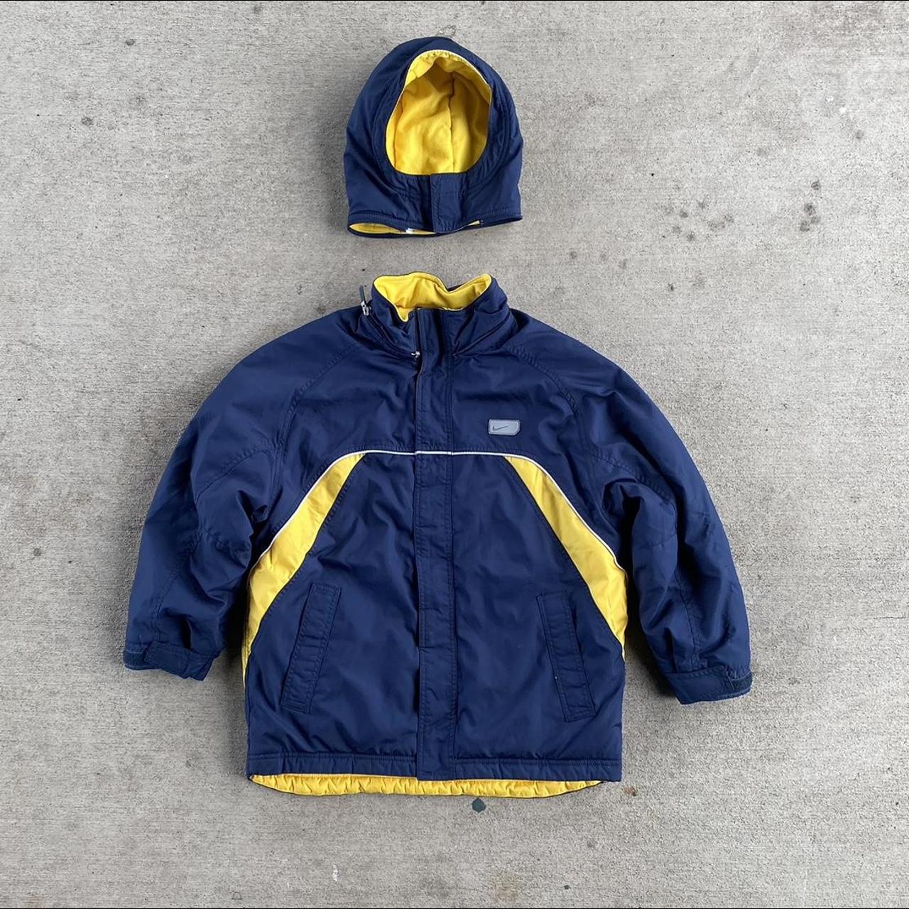 Nike Women's Navy and Yellow Jacket