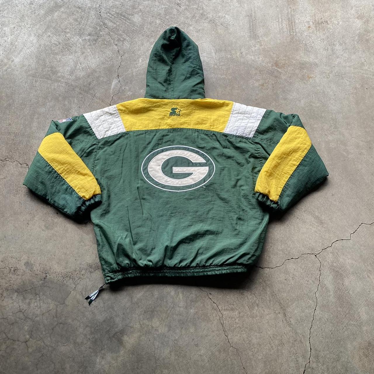 Vintage Y2K Green Bay Packers Starter NFL Jacket - Depop