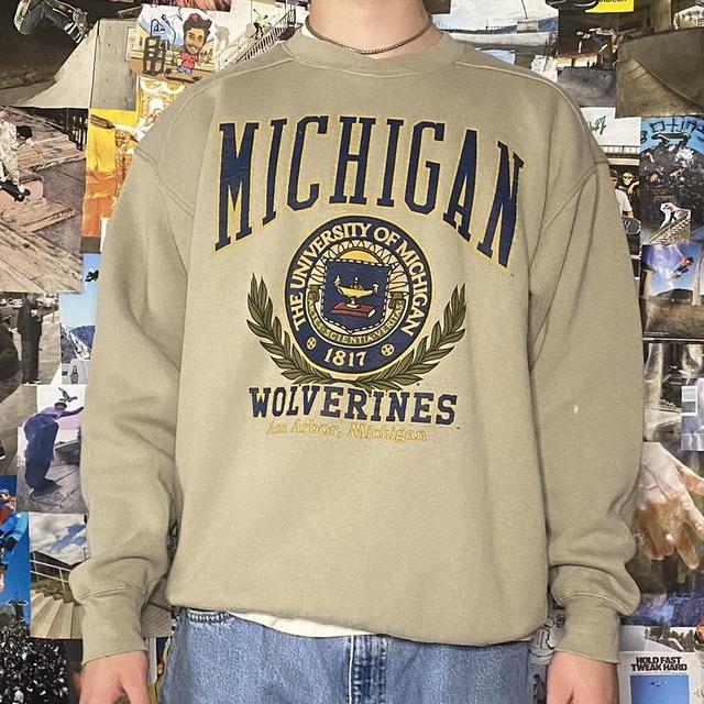 Nike Vintage Michigan Wolverines baseball jersey - Depop