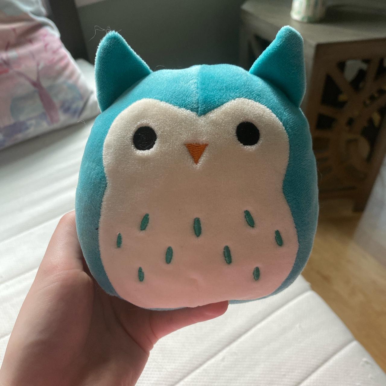 Winston the Teal owl squishmallow plush 5” In... - Depop