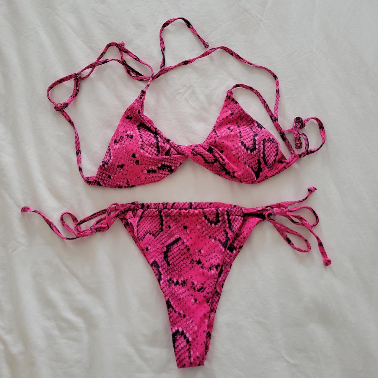 Pink snakeskin swimsuit online