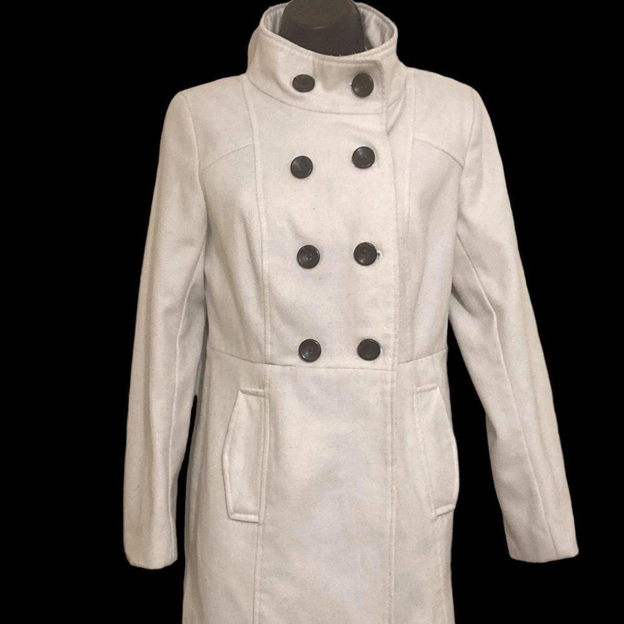 Old Navy White store Peacoat Trenchcoat