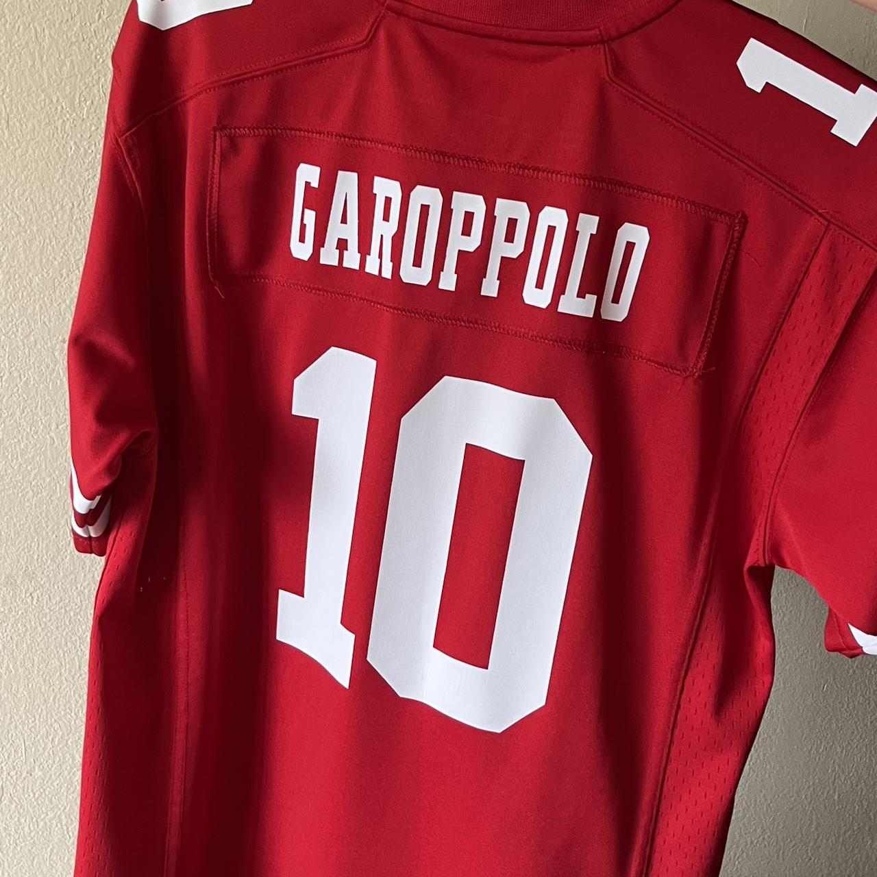 49ers Garoppolo Jersey Color: Black Size: Youth XL - Depop