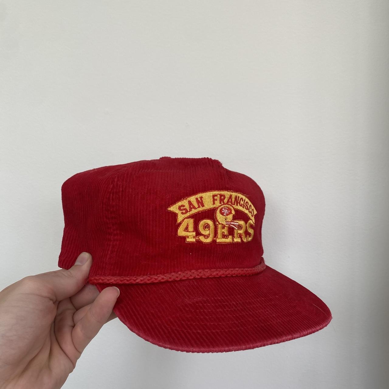 San Francisco 49ers Vintage 80s Corduroy Snapback - Depop