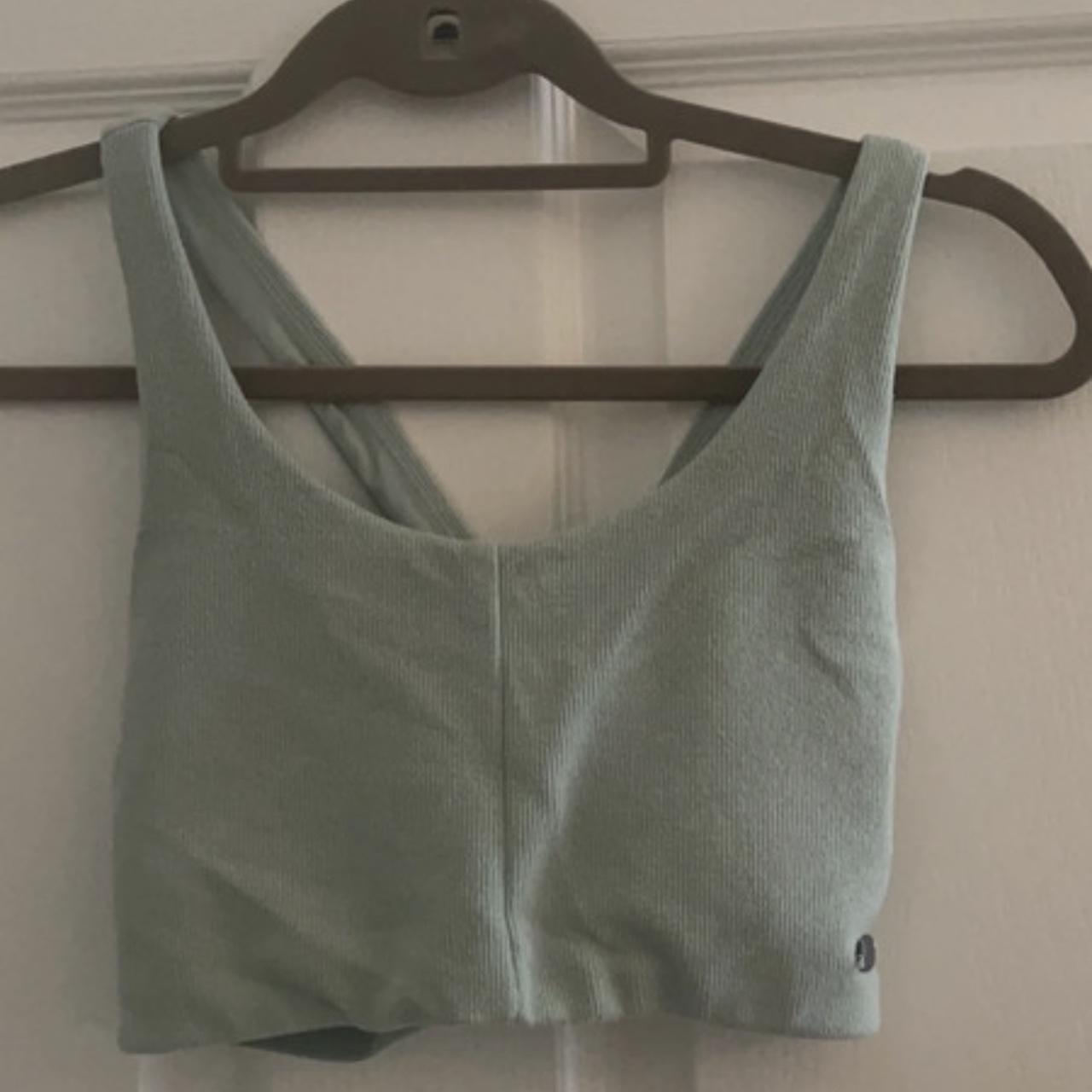 Gymshark mint green sports bra Work once gymshark... Depop