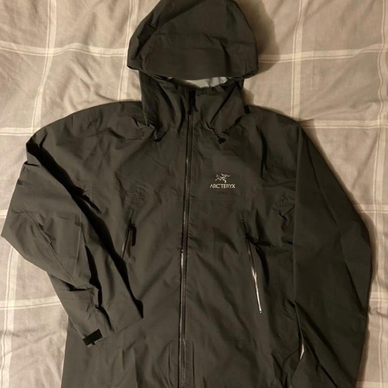 Arc'teryx Men's Grey and Black Coat | Depop