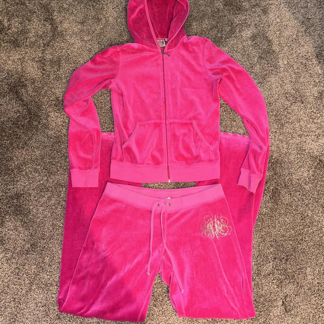 Hot Pink Velour Tracksuit