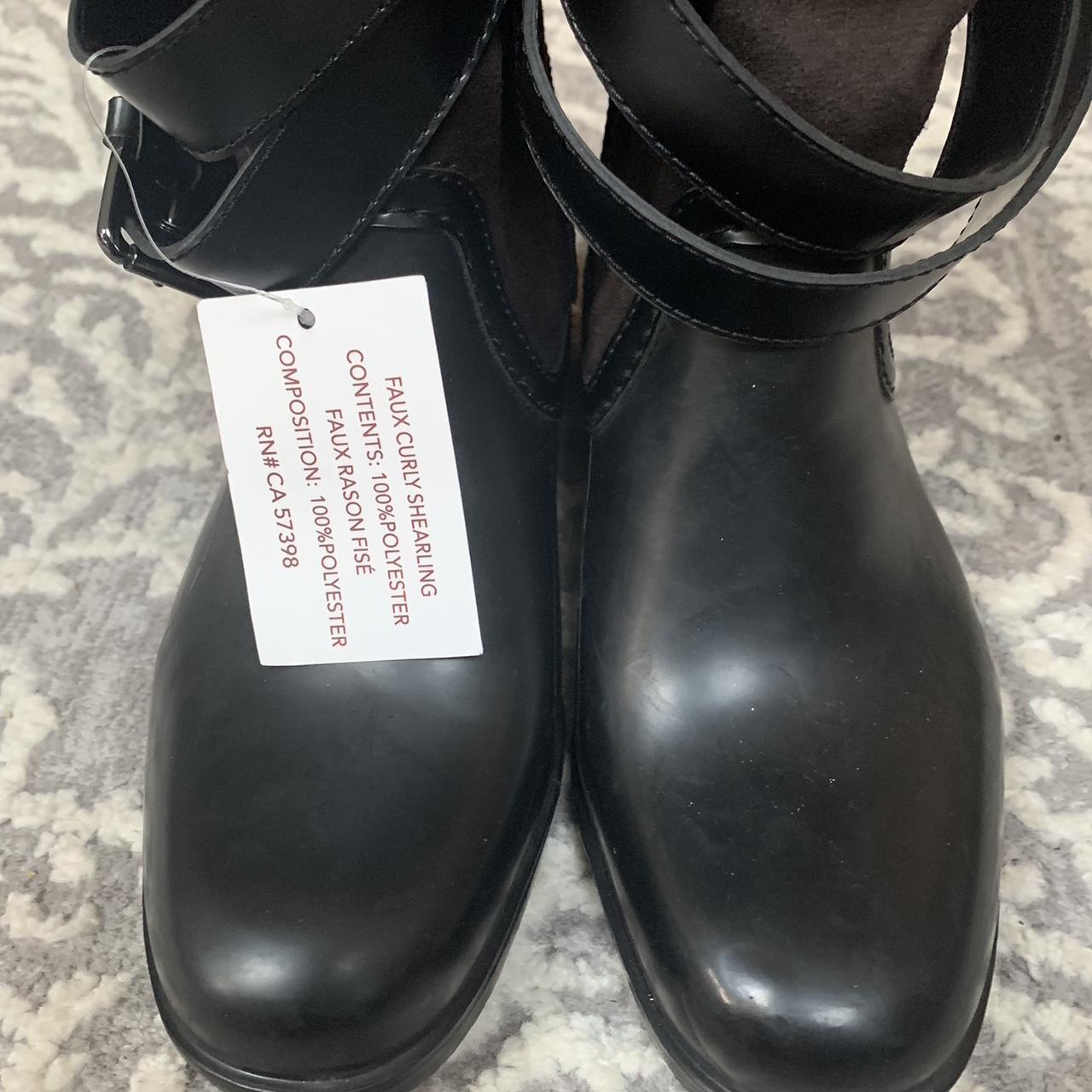 Coach Zena Boots Black suede and rubber with faux... Depop