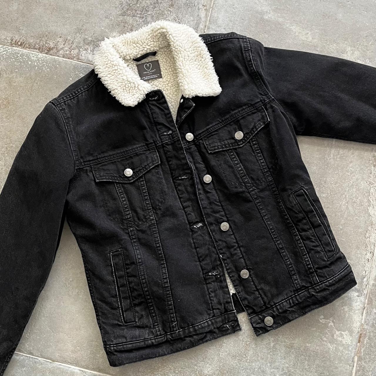 Primark Women's Black and Cream Jacket Depop