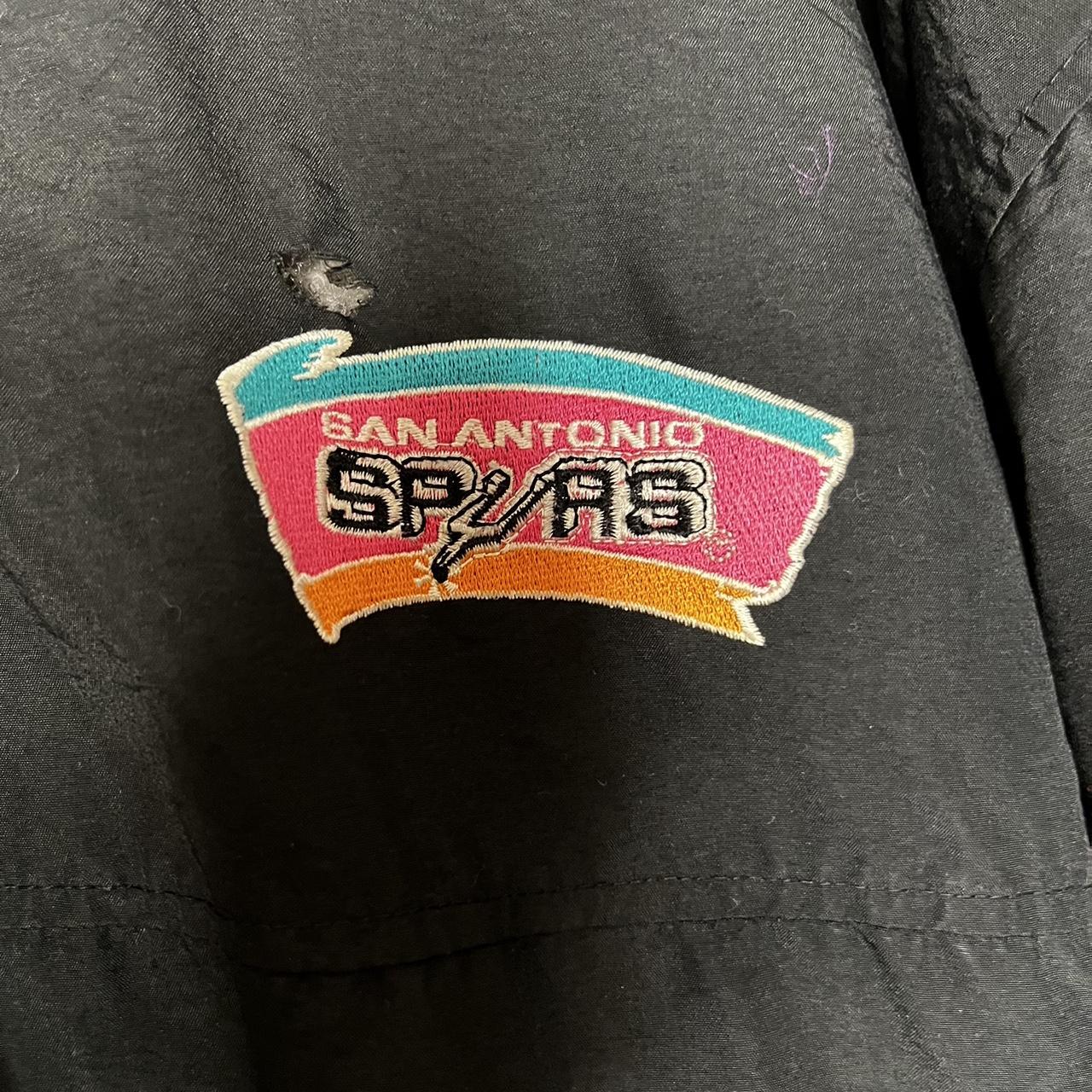 San Antonio Spurs Vintage Starter Jacket Black - Depop