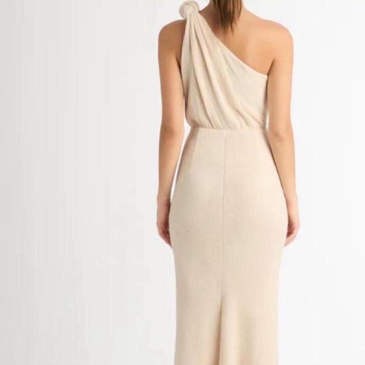 Sheike Cream One Shoulder Dress ☁️ Worn once for a | Depop