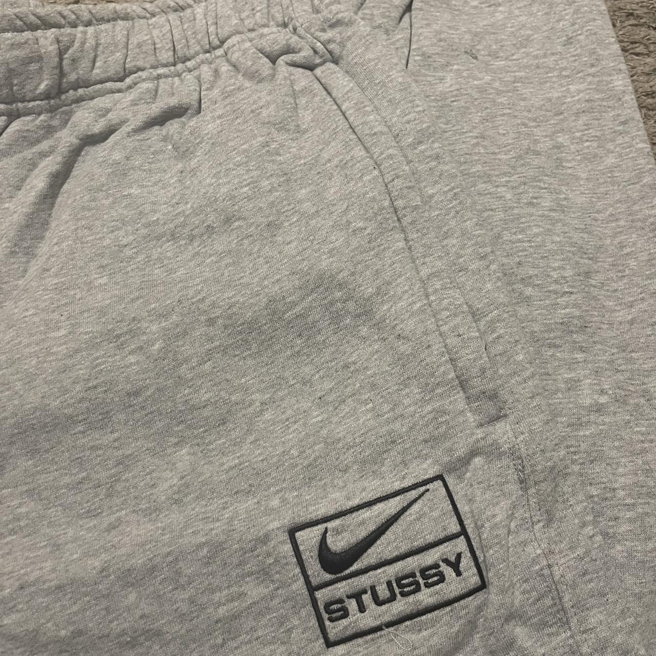 Nike x Stussy Grey Bottoms/Joggers Brand new never... - Depop