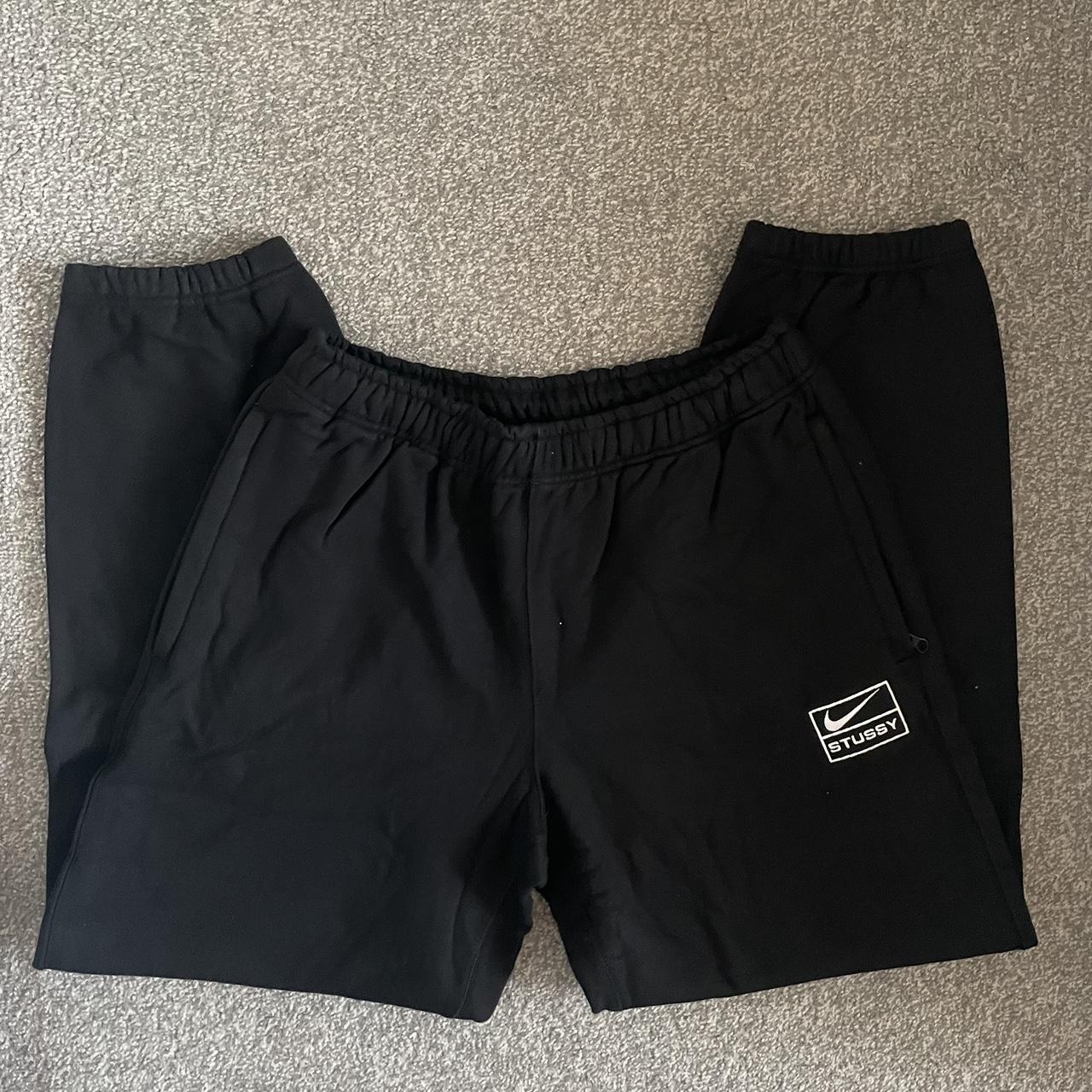 Nike x Stussy Black Bottoms/Joggers Brand new never... - Depop