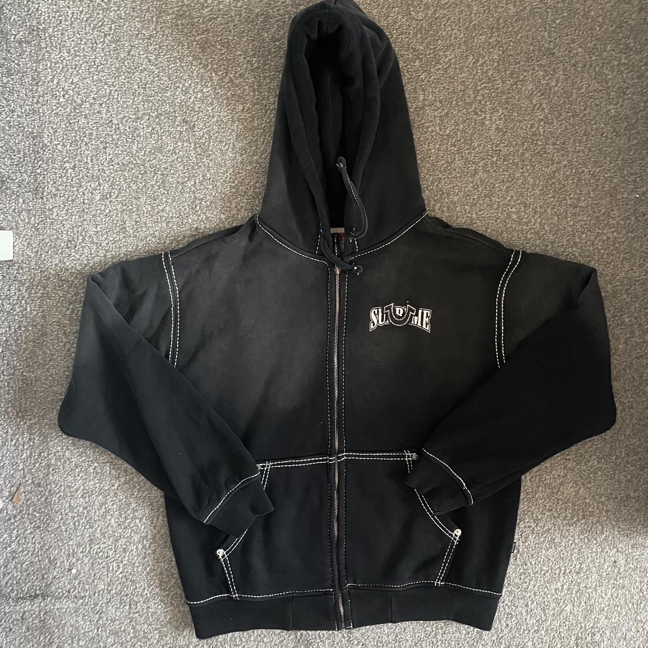 True Religion x Supreme Zip Up Jacket Hoodie Been... - Depop