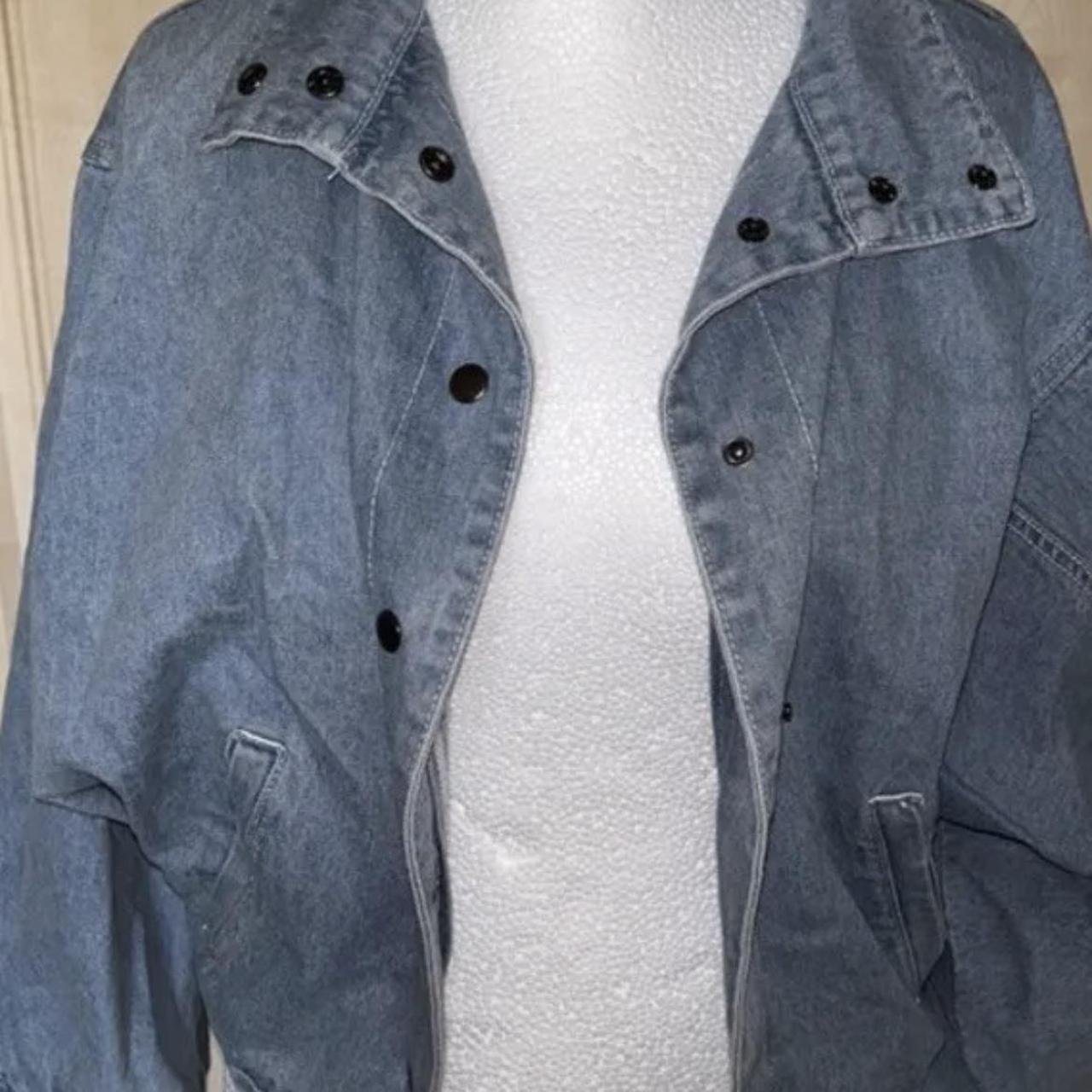 Fashion Nova Oversized Denim Jacket Size Small New - Depop