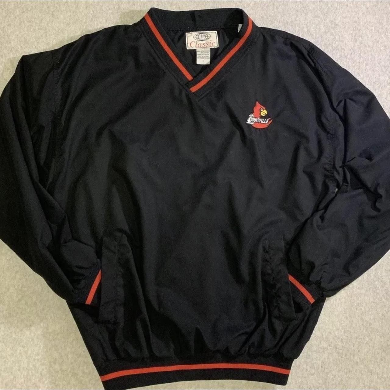 Louisville Cardinals Jacket Men's Black Red 58 - Depop