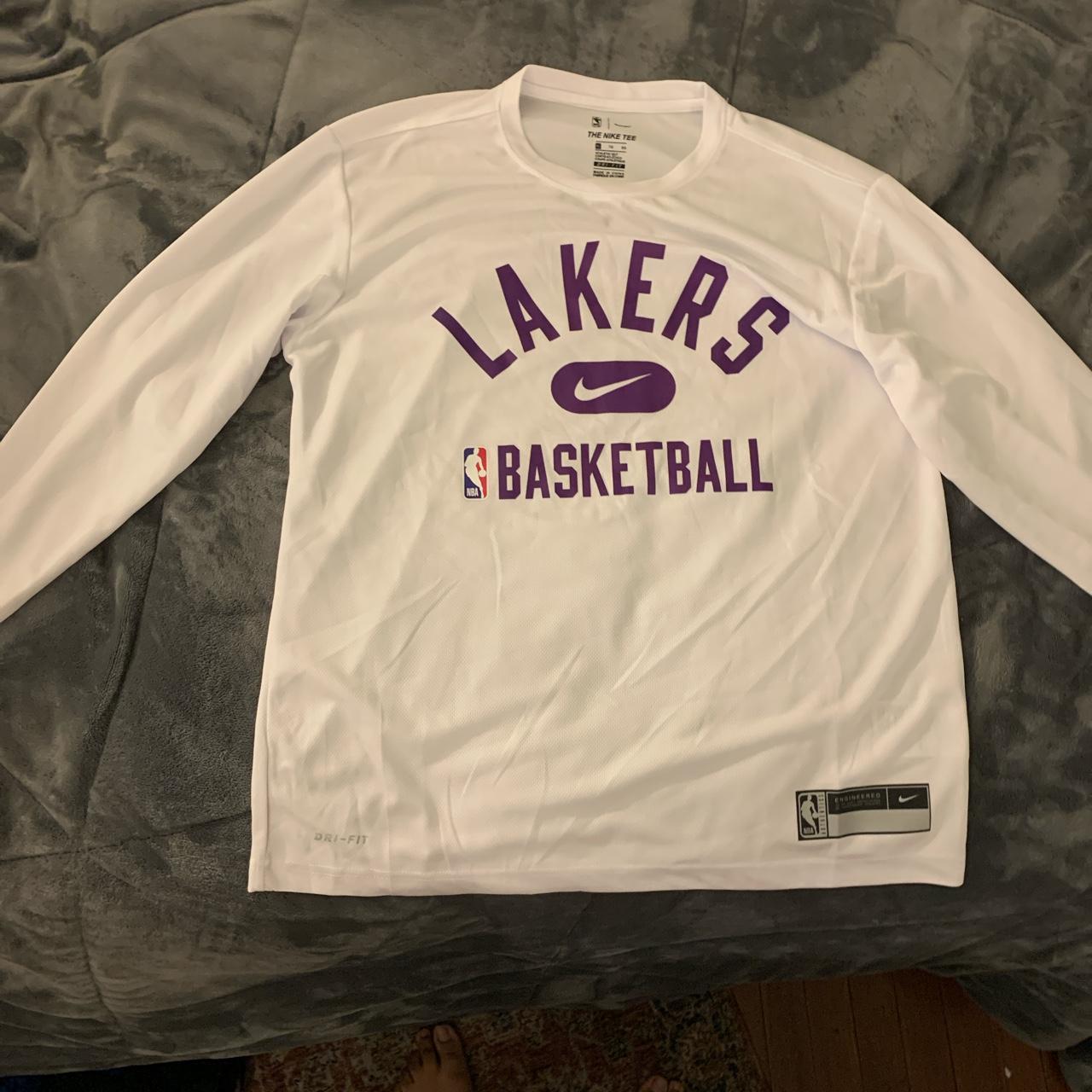 NIKE LOS ANGELES LAKERS WARM UP SHOOTING SHIRT - Depop