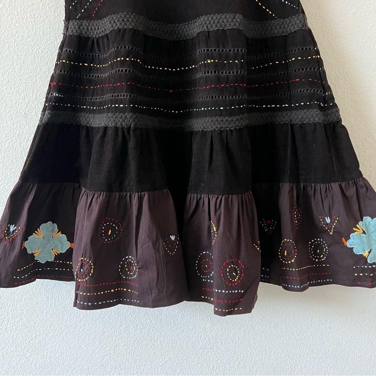 NWOT Anthropologie Raga Embroidered Applique Maxi. Depop