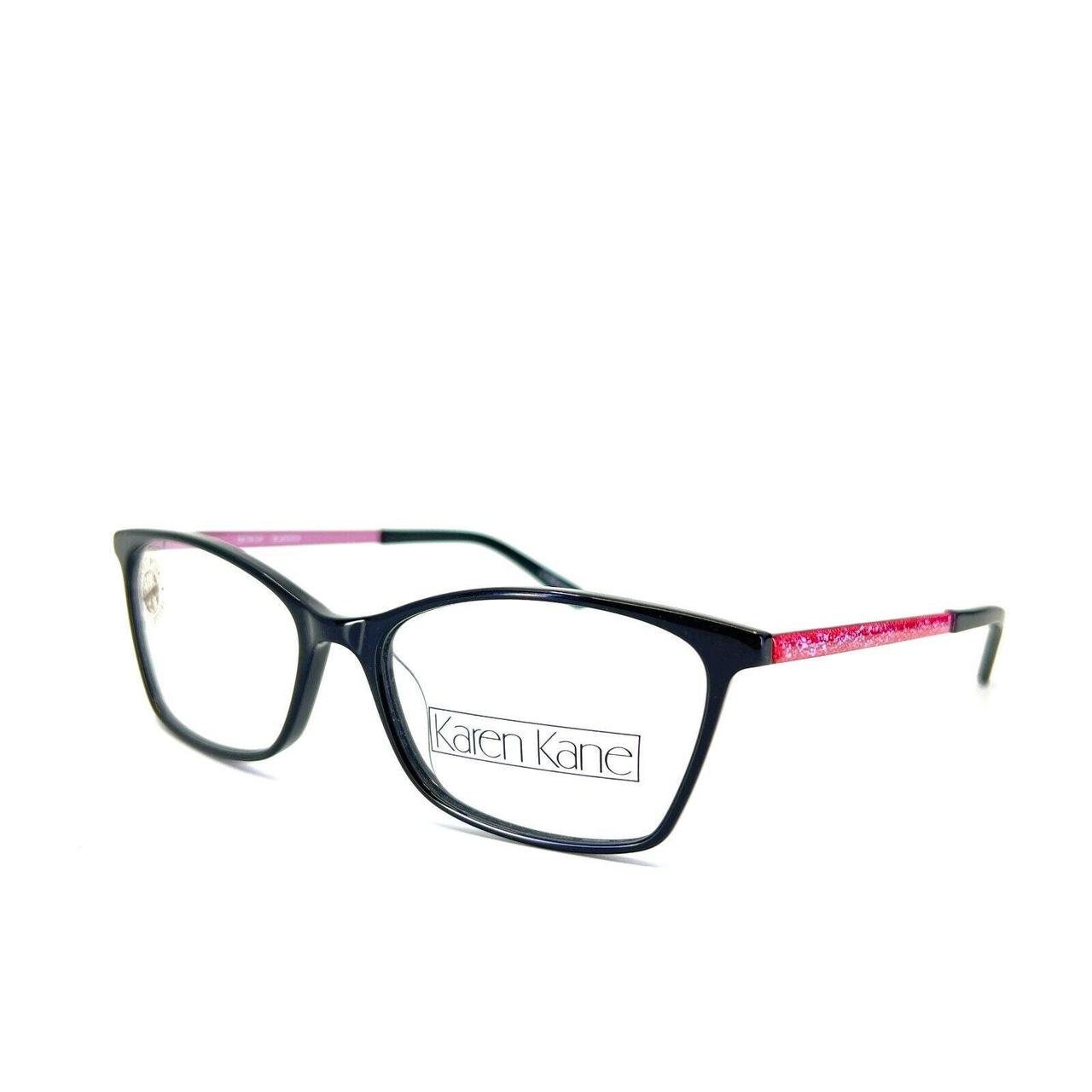 Karen Kane Eyeglasses Frames KAREN BLACK/PINK Black... - Depop