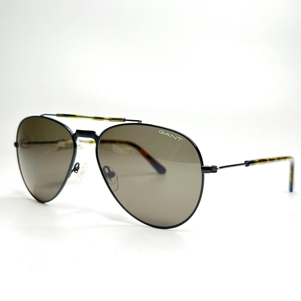 Gant Sunglasses GA7088 02N Matte Black Aviator Mens... Depop