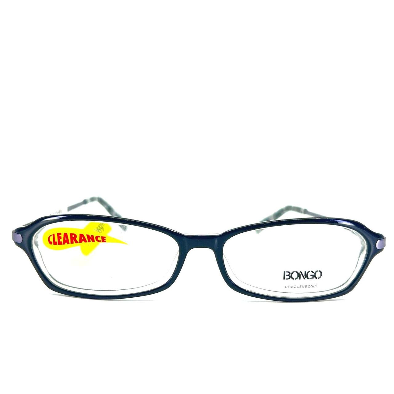 Bongo B Wedge BLK Eyeglasses Black Grey Oval Full... Depop