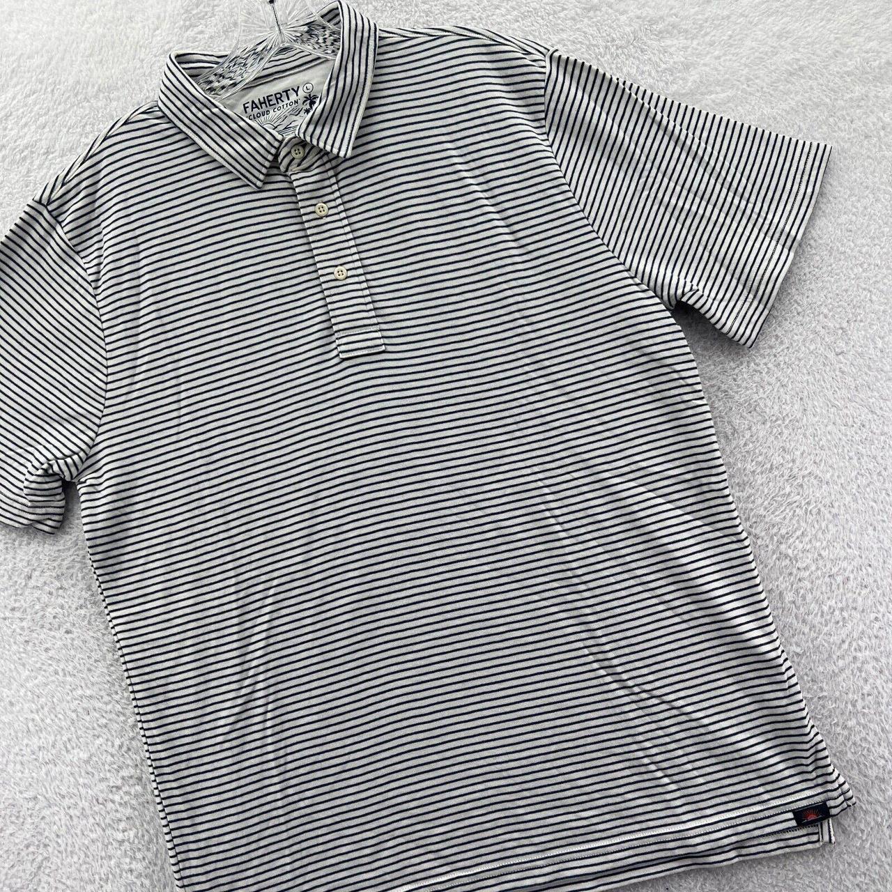 Faherty Men's White Poloshirts Depop