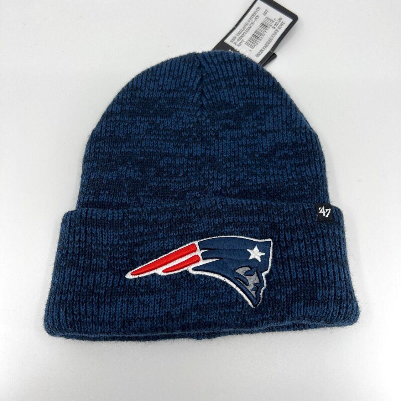 Official NFL/47 merch New England Patriots beanie - Depop