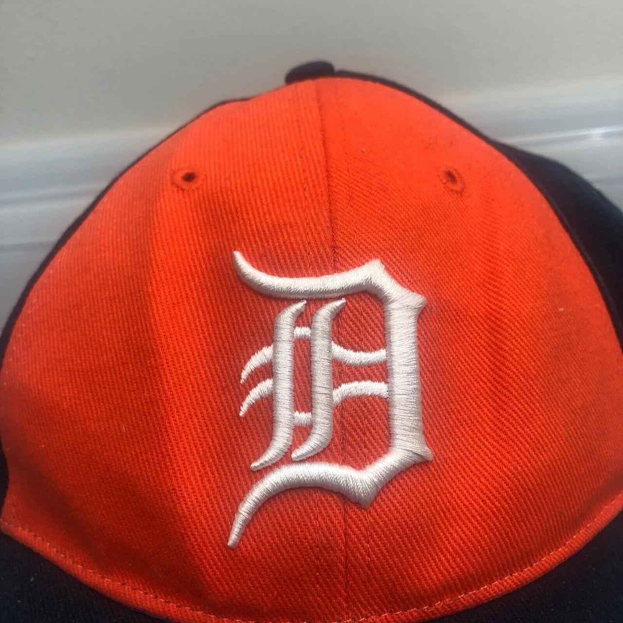 Vintage Detroit Tigers Hat. USA Made Blue Snapback - Depop