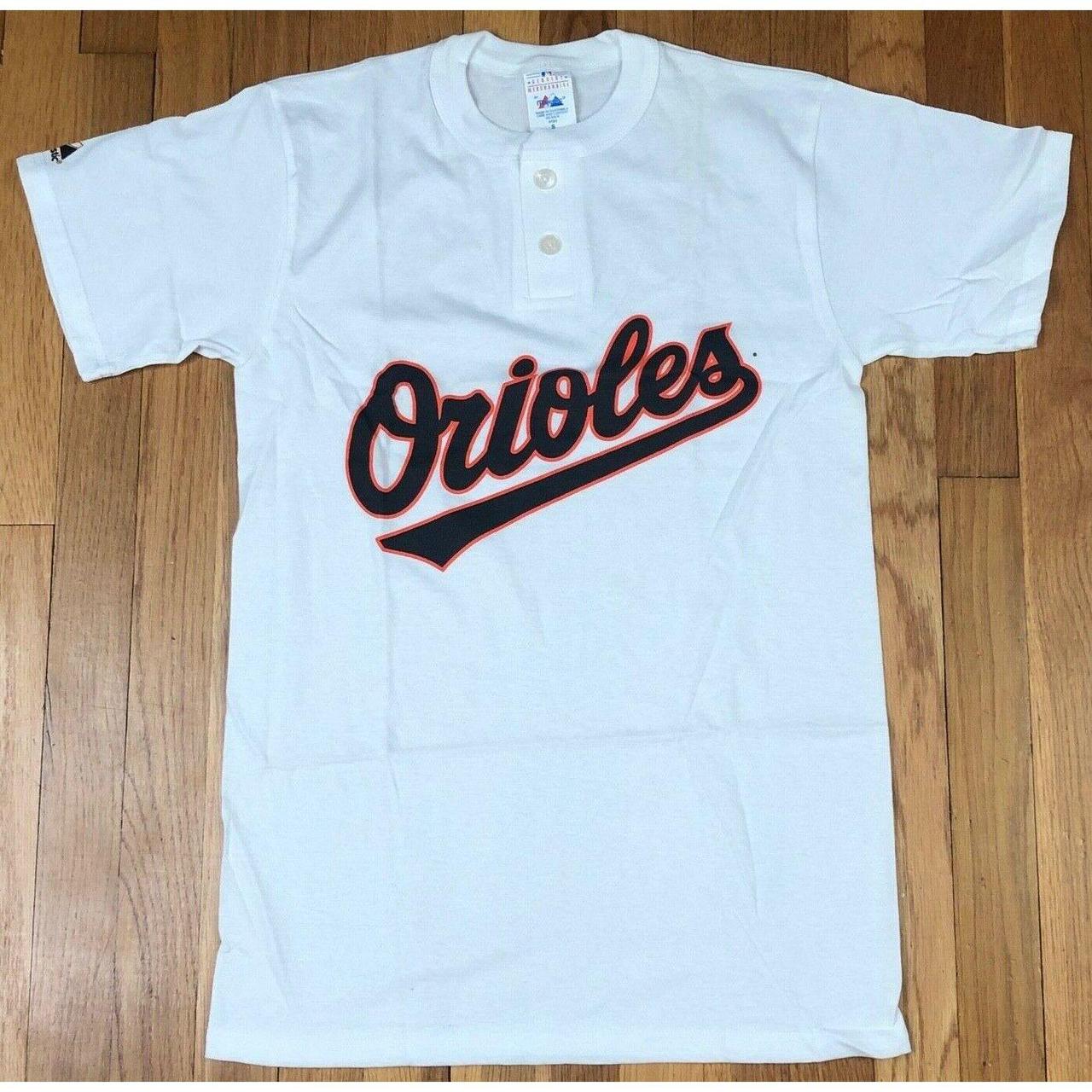 Majestic Baltimore Orioles Shirt Mens Small White - Depop