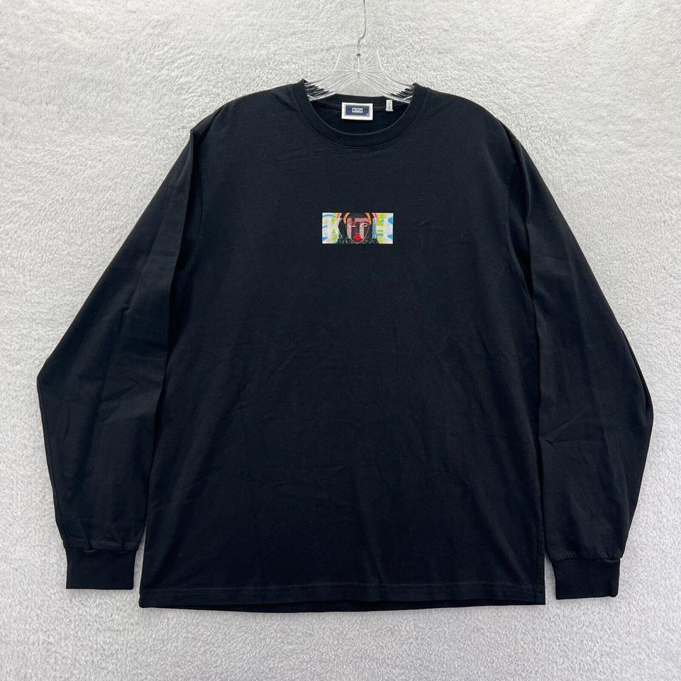 New Kith Delphine Desane Art Box Logo L/S Vintage... - Depop