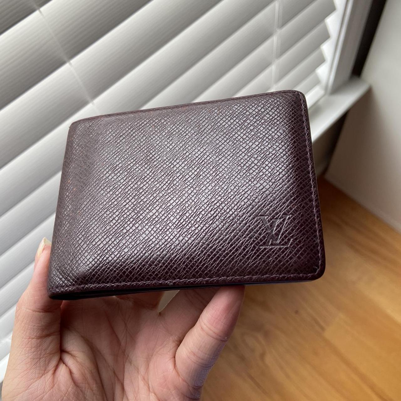 Louis Vuitton Taiga Leather Wallet Authentic LV 