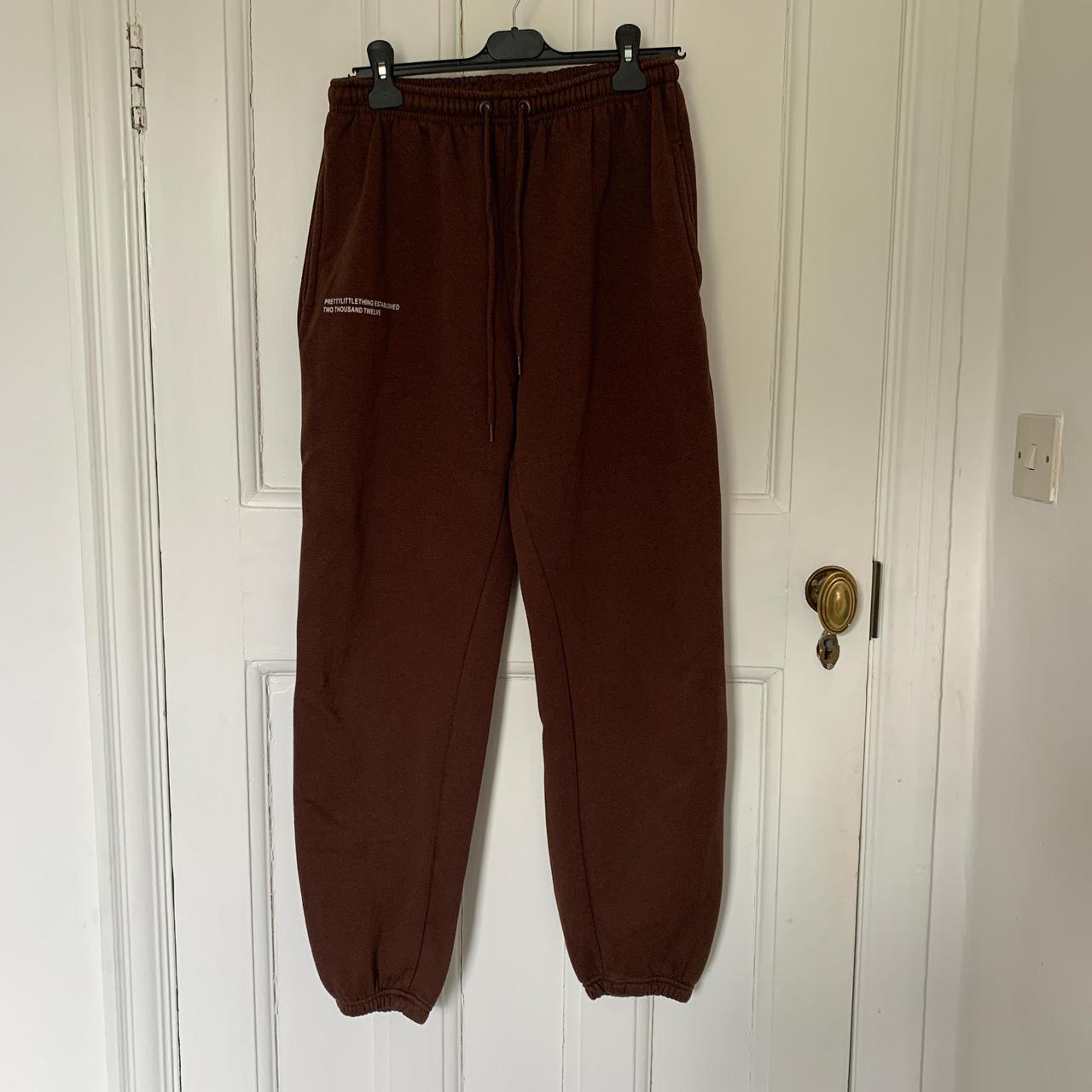 PLT brown tracksuit bottoms, size M, #women