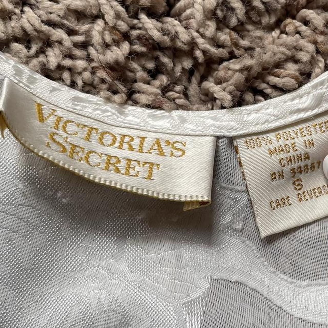  victoria’s secret flowy shear white top good... Depop