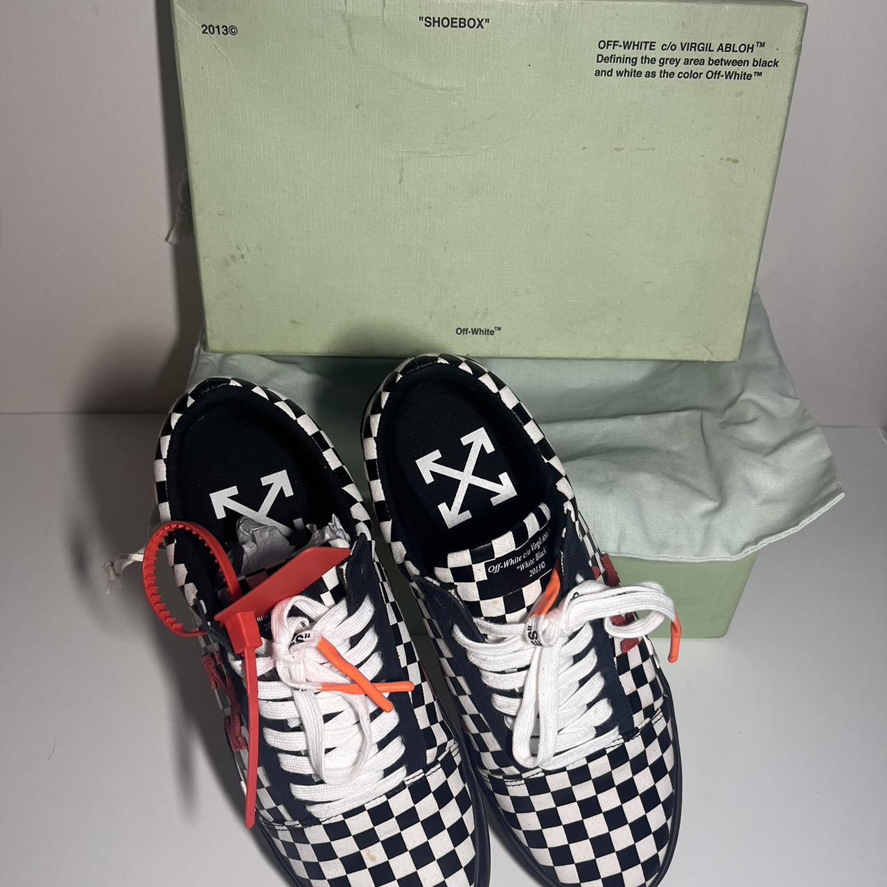 Off white vulc low checkered best sale