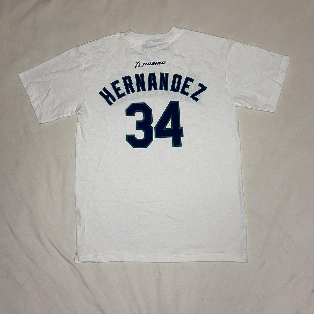 Seattle Mariners Felix Hernandez 34 White Genuine - Depop