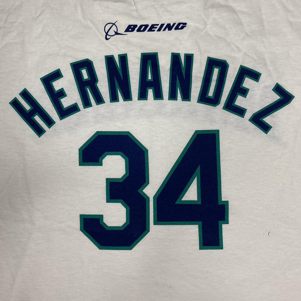 Seattle Mariners Felix Hernandez 34 White Genuine - Depop