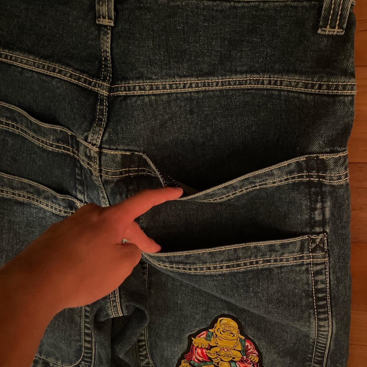 BUDDHA JNCO FROM WEBSITE 32/30 4 BACK POCKETS VERY... - Depop