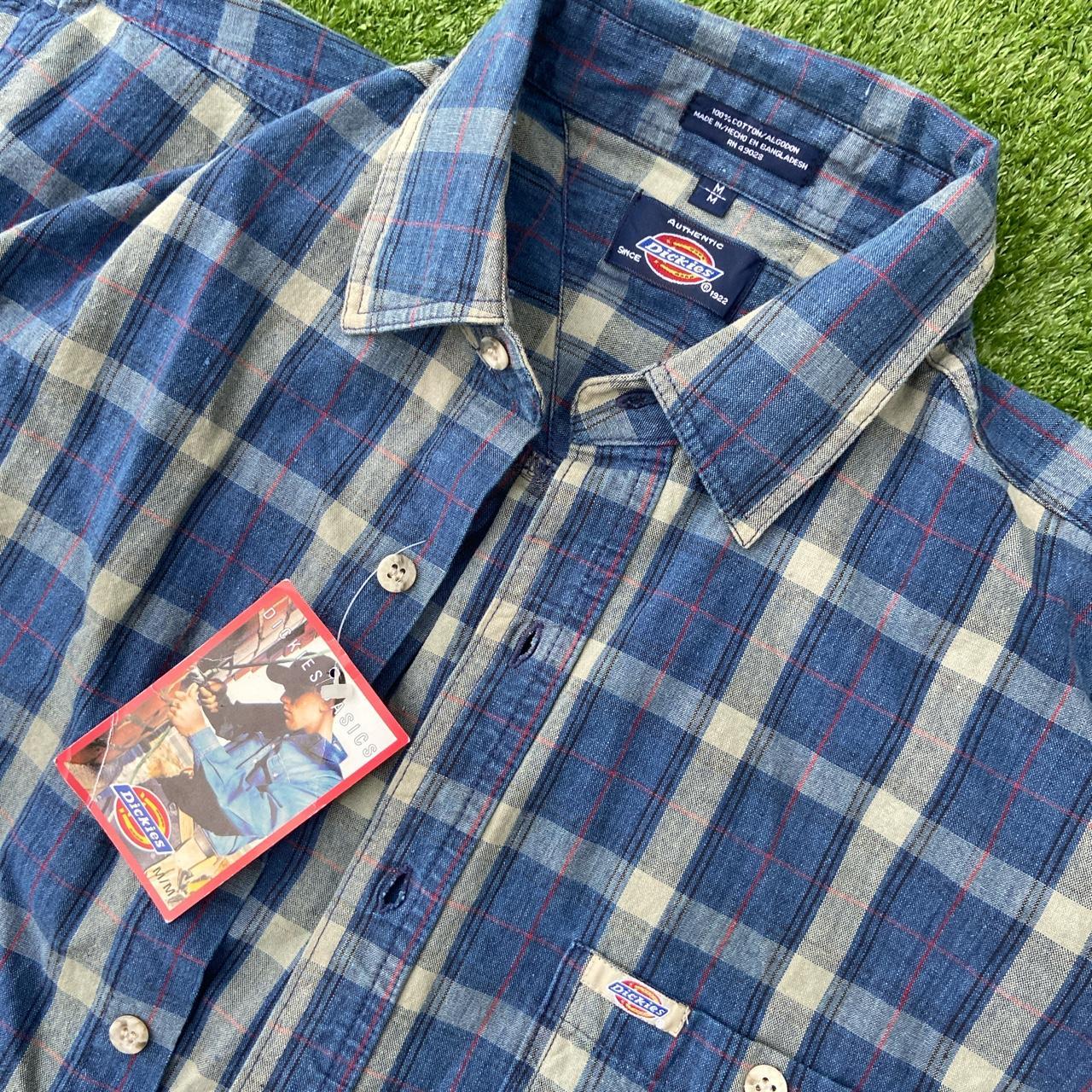 Cropped Dickies Button-up Shirt Size M Brand new... - Depop